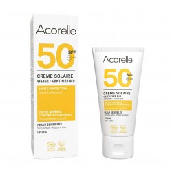 Acorelle - Crème solaire visage SPF50 Bio