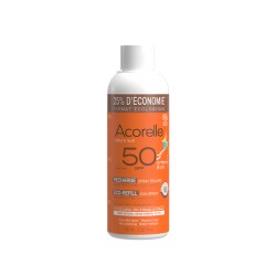 Acorelle - Eco-recharge spray solaire Enfants SPF50 Bio
