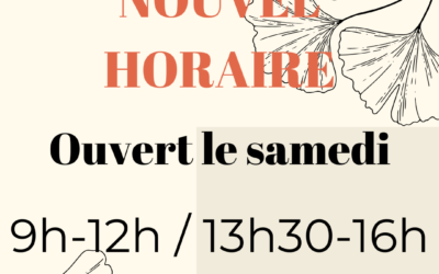 Nouvel horaire !