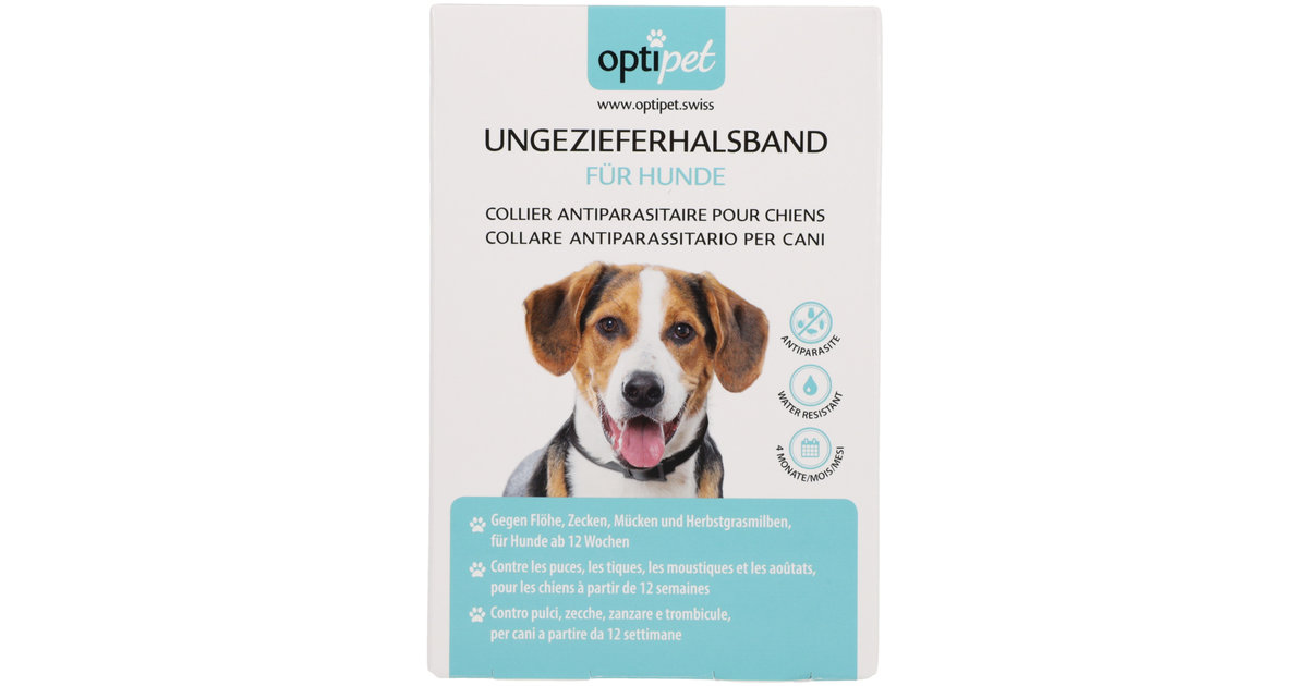 Optipet - Collier noir antiparasite chien