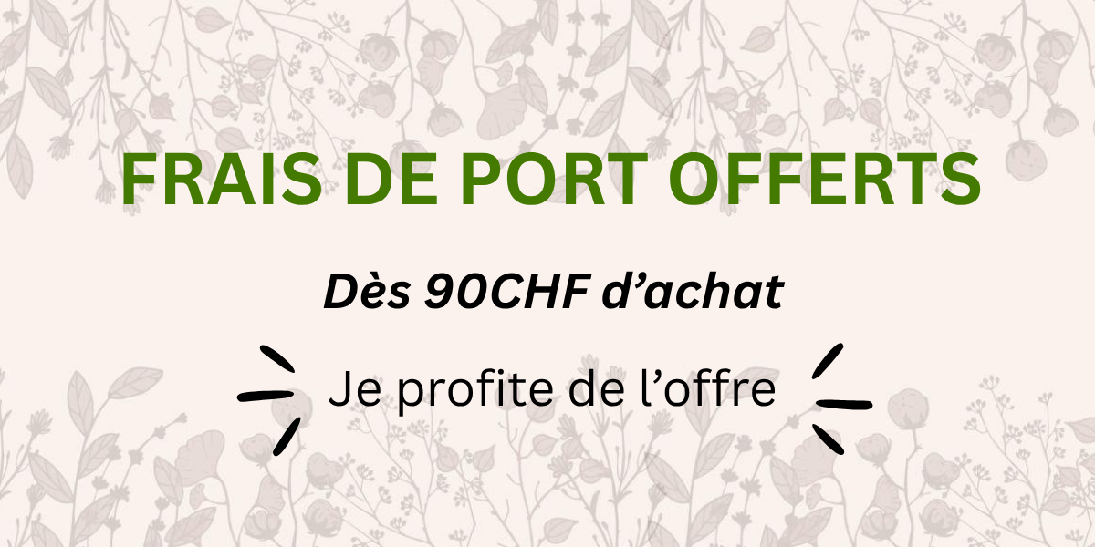 FRAIS DE PORT OFFERTS(1)
